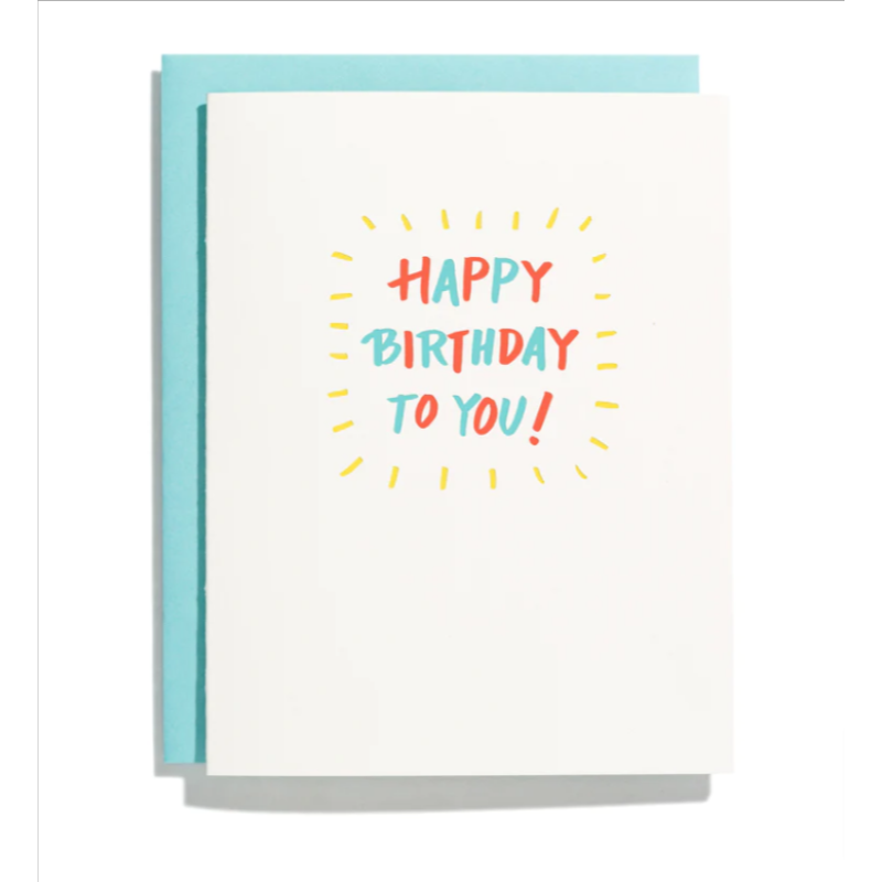 Birthday Burst Greeting Card - Same Day Delivery