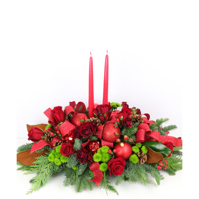 CHRISTMAS TRADITIONS CENTERPIECE - Same Day Delivery