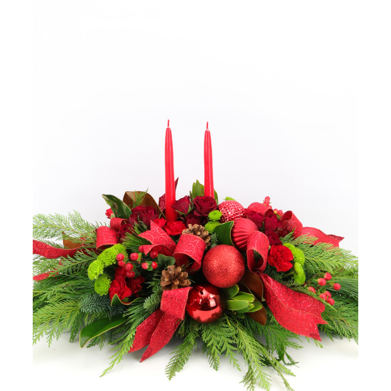 CHRISTMAS TRADITIONS CENTERPIECE - Same Day Delivery