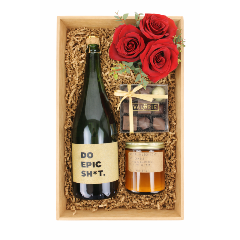 I LOVE YOU CRATE WITH BUBBLES - Same Day Delivery