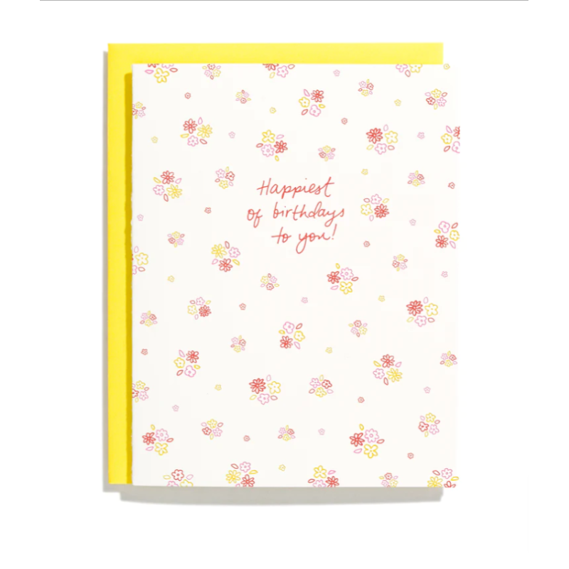 Floral Birthday Greeting Card - Same Day Delivery