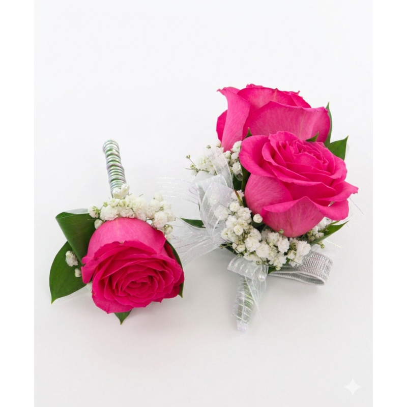 Hot Pink Rose Wearables - Same Day Delivery