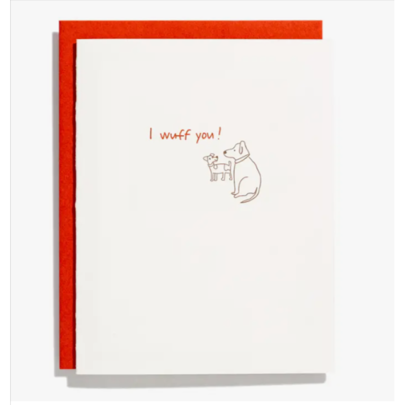 I Wuff You! Love Greeting Card - Same Day Delivery
