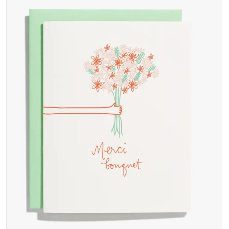 Merci Bouquet - Thank you Greeting Card - Same Day Delivery