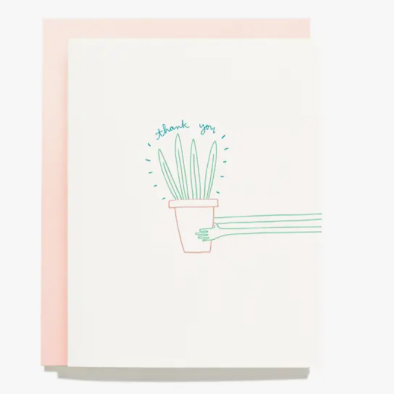 Thank You Plant Greeting Card - Same Day Delivery
