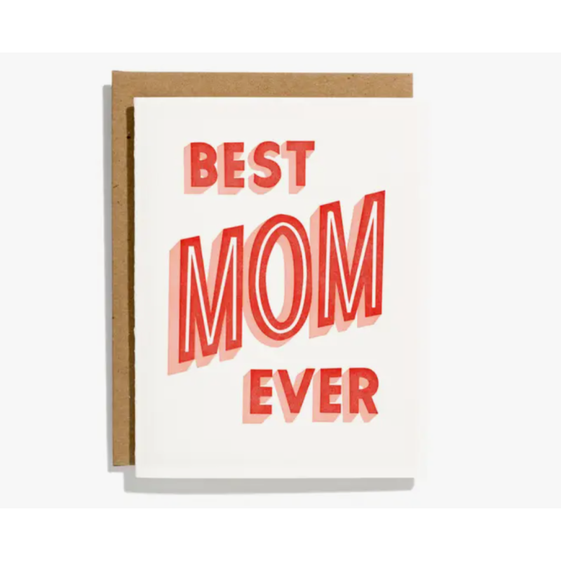 Best Mom Ever Greeting Card - Same Day Delivery