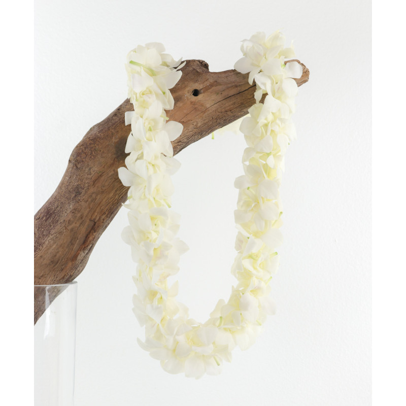 WHITE ORCHID LEI - Same Day Delivery