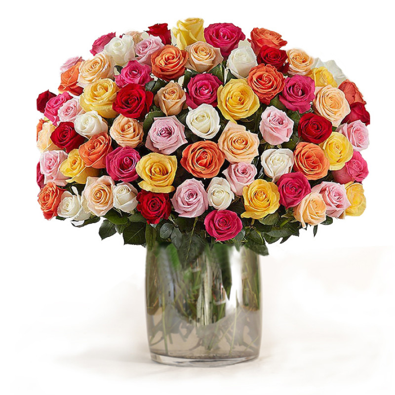 WOW! 100 ROSES ARRANGED - Same Day Delivery