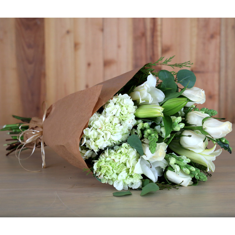 WINTER WHITE BOUQUET - Same Day Delivery