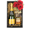 I LOVE YOU CRATE WITH BUBBLES: VEUVE CLICQUOT