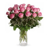 Hot Pink Roses Arranged In A Vase: Fancy